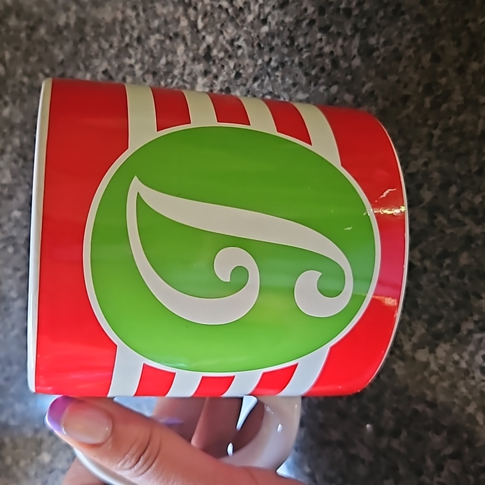 Christmas initial mug